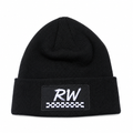 Black Raised Wreckless Beanie
