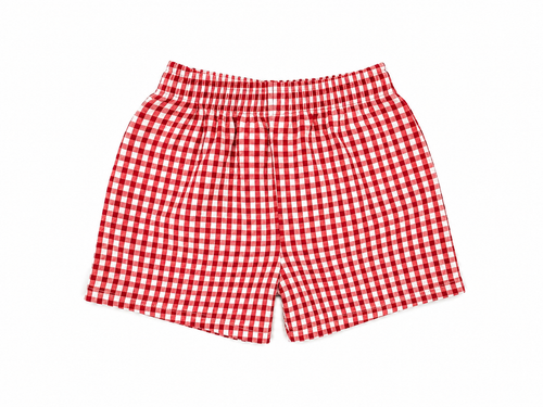 Gingham Surf Shorts