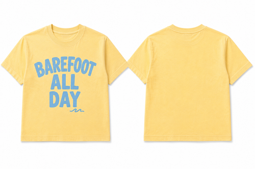 Barefoot All Day Tee Yellow