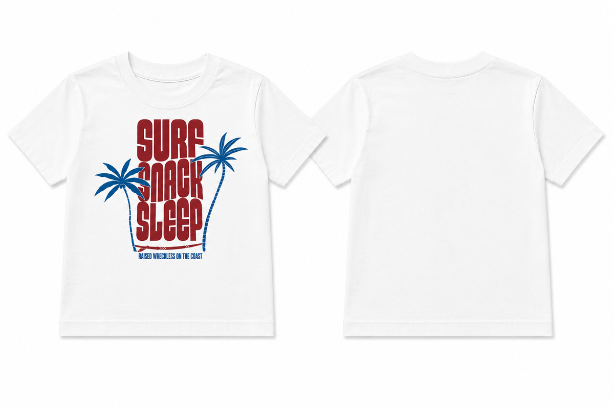 Surf Snack Sleep Tee Pink