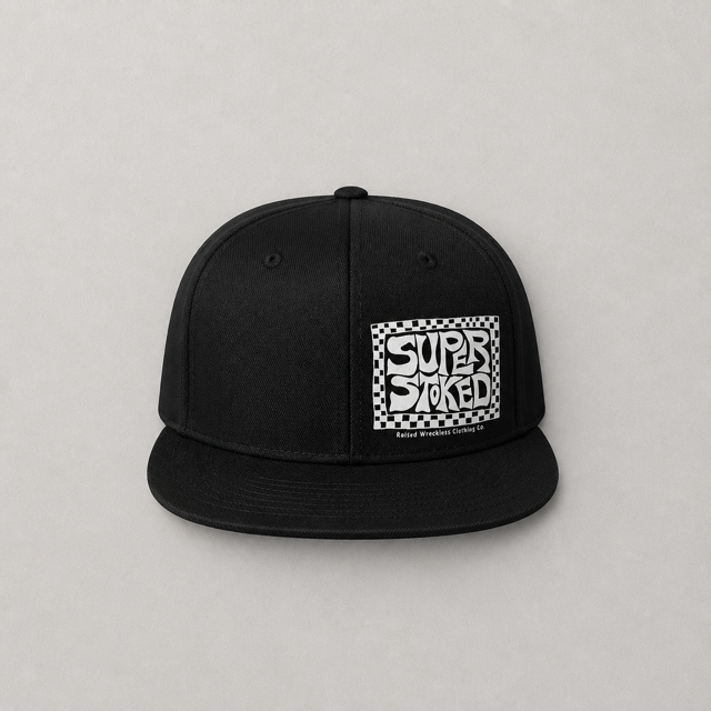 Super Stoked Snapback Black