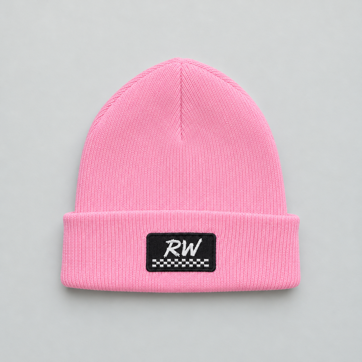 Pink Raised Wreckless Beanie