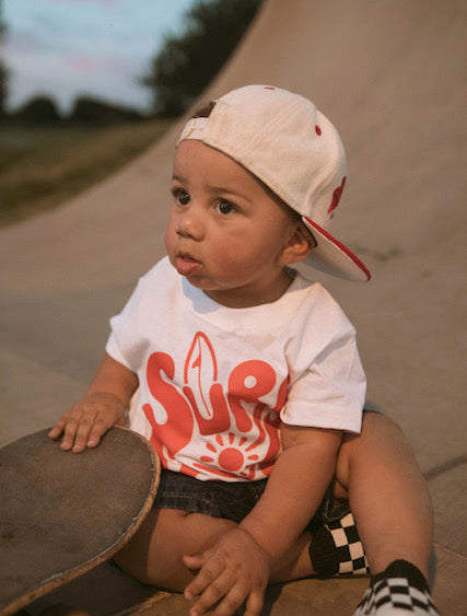 Surf Skate Tee White