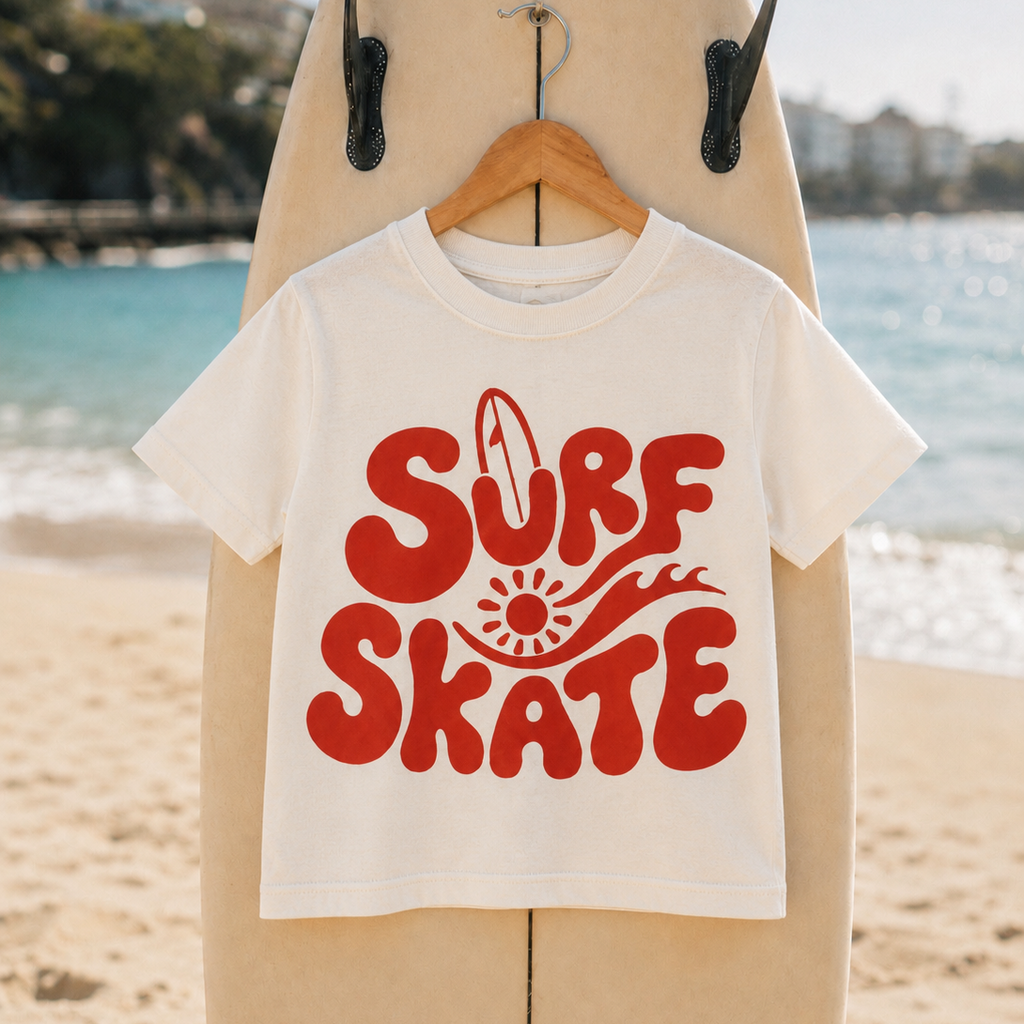 Surf Skate Tee White