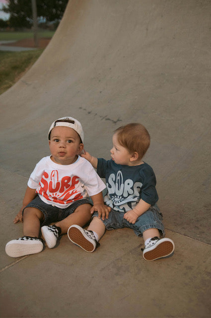 Surf Skate Tee White