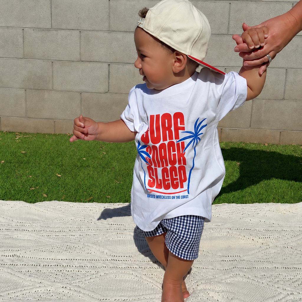 Surf Snack Sleep Tee Red