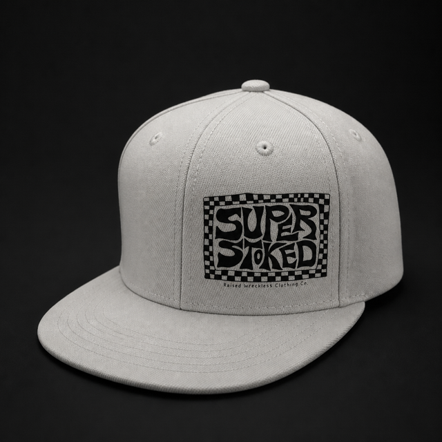 Super Stoked Snapback White