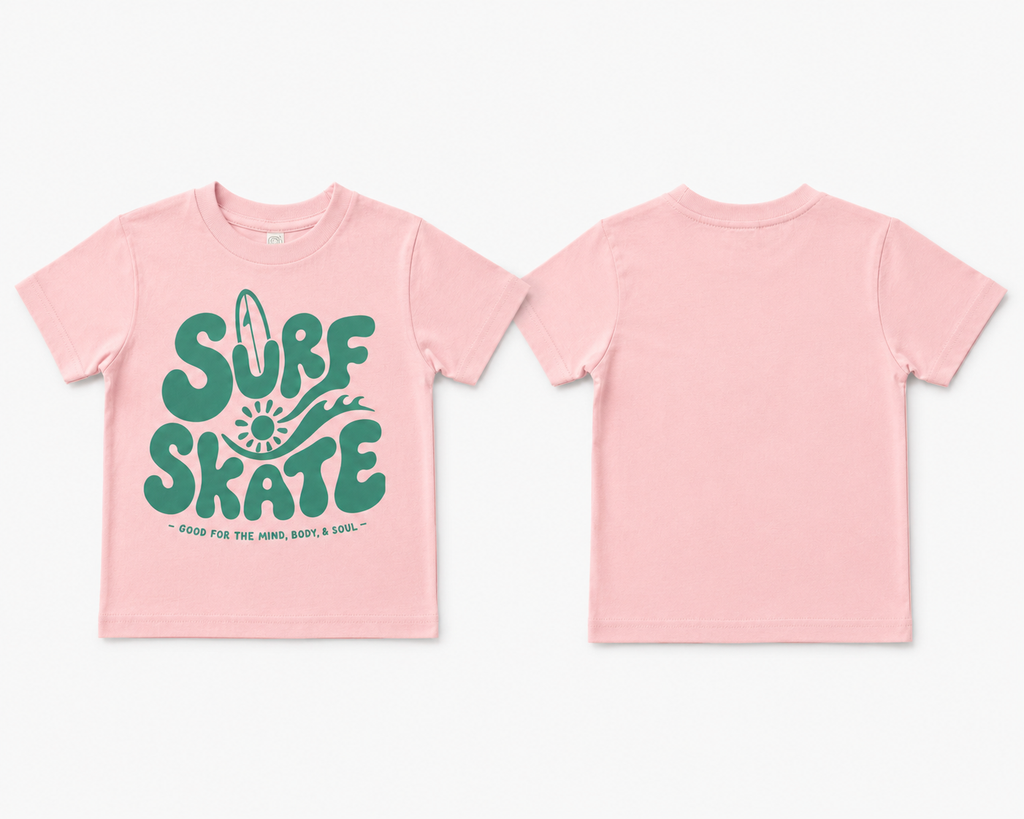 Surf Skate Tee Pink